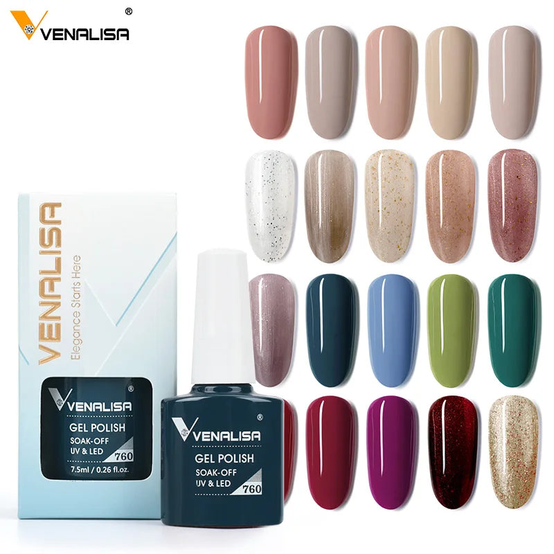 Venalisa VIP4 Gel Nail Polish 7.5ml — Soak Off UV/LED Long-Lasting Color