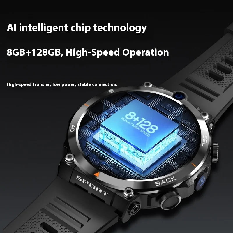 H10 4G Android Smart Watch | IPS Display NFC GPS Video Call Full Network Smart Bracelet