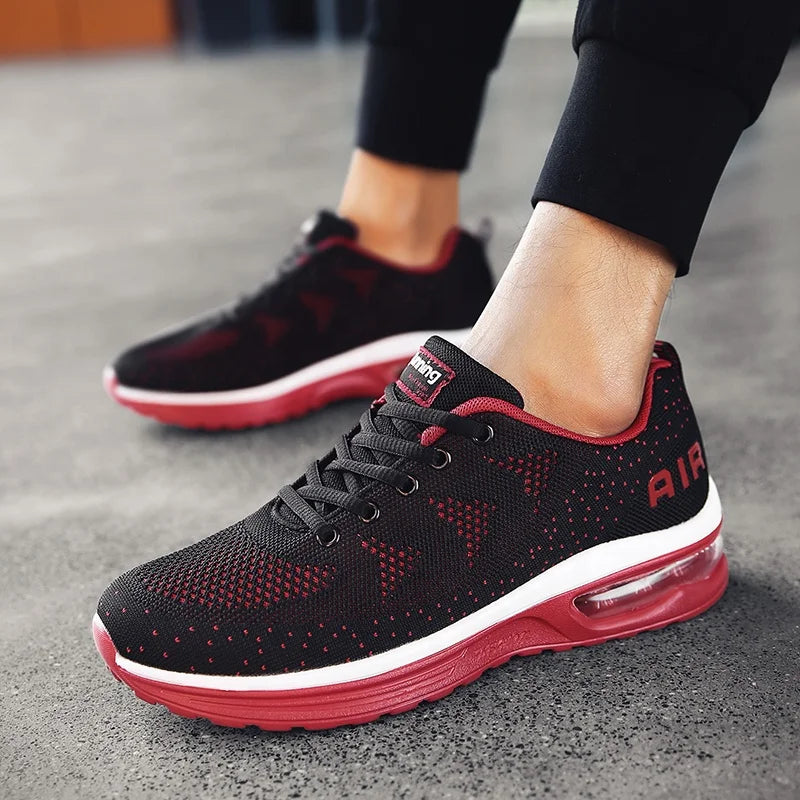 Women's Classic Slip-On Sneakers — Breathable Mesh Walking Shoes (Sizes 34-46)