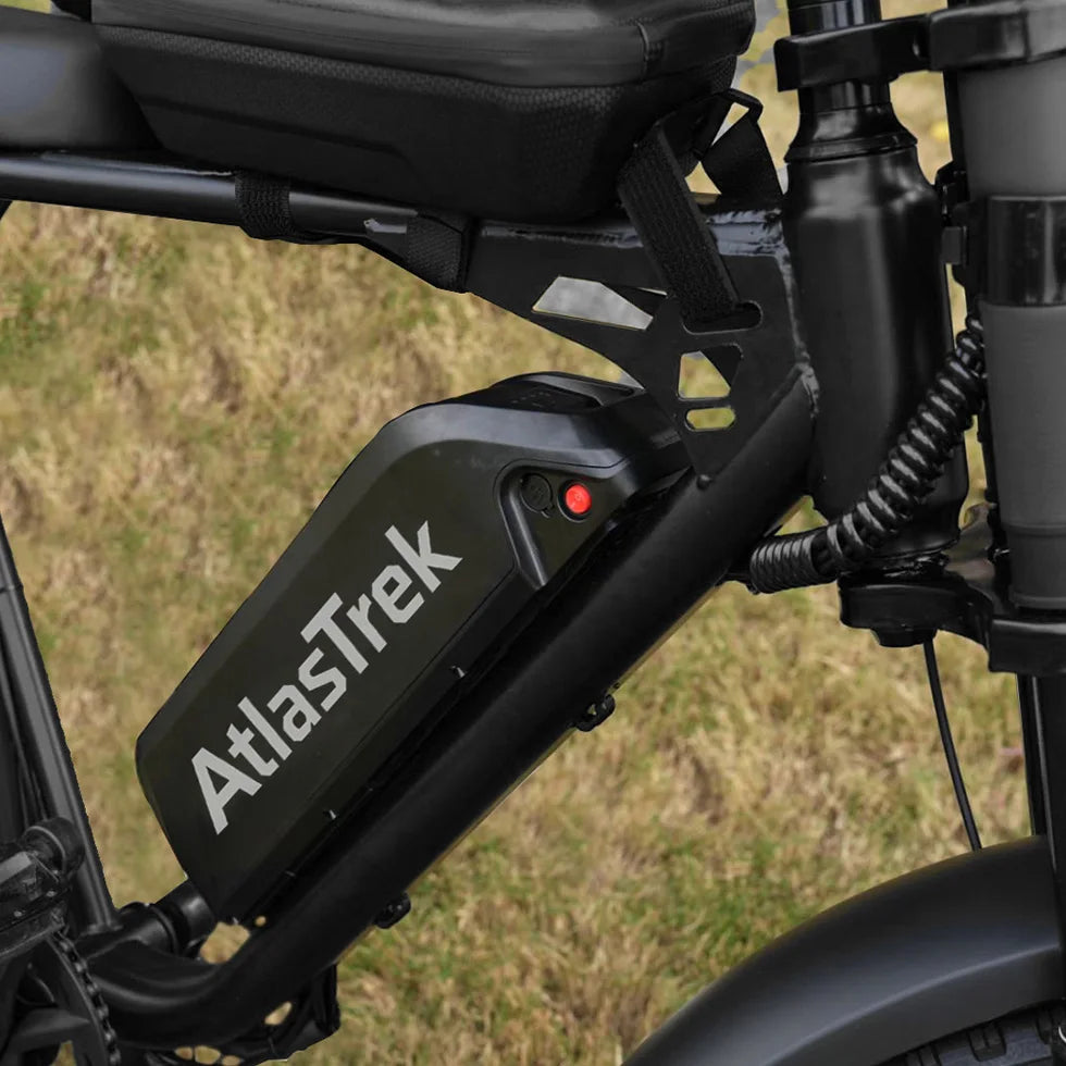 AtlasTrek X5 250W Waterproof Fat Tire Electric Mountain Bike — 48V 15Ah 20" 3-Speed Adult E-Bike