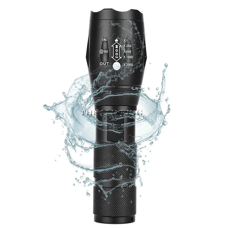 XM-L2 10000LM Zoomable CREE LED Flashlight – Waterproof Tactical Torch for 18650/26650