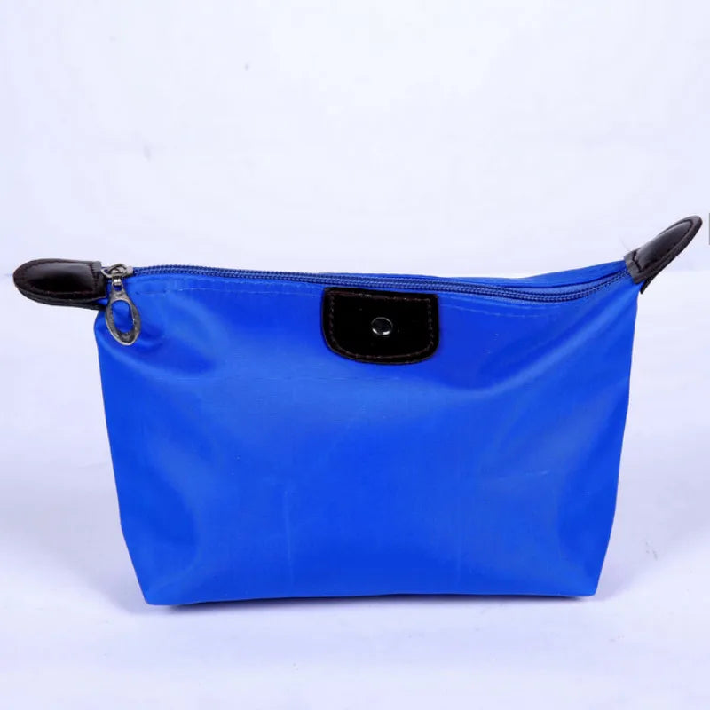 Colorful Waterproof Dumpling Cosmetic Bag – Mini Cute Toiletry Makeup Tote Purse for Women