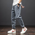 Men's Baggy Cargo Denim Jogger Pants — Streetwear Harem Jean Trousers Plus Size