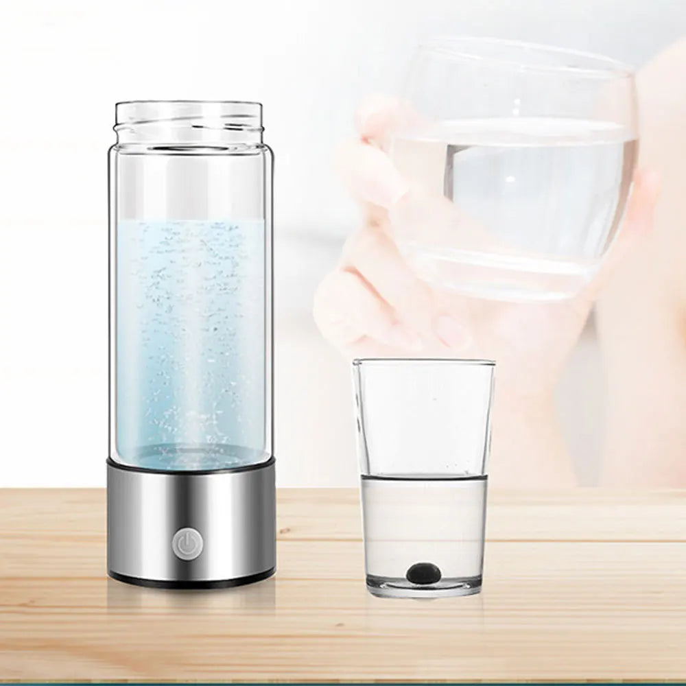 Titanium Portable Hydrogen-Rich Water Cup — Ionizer & ORP Alkaline Water Bottle