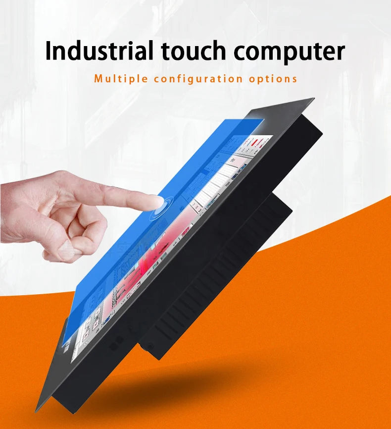 Balahome Industrial All-in-One PC – 10.4"/12.1"/15" Resistive Touch, Intel i3, Win10 Pro (Panel Mount)