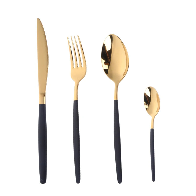 Stainless Steel Flatware – Rainbow, Gold & Color Options