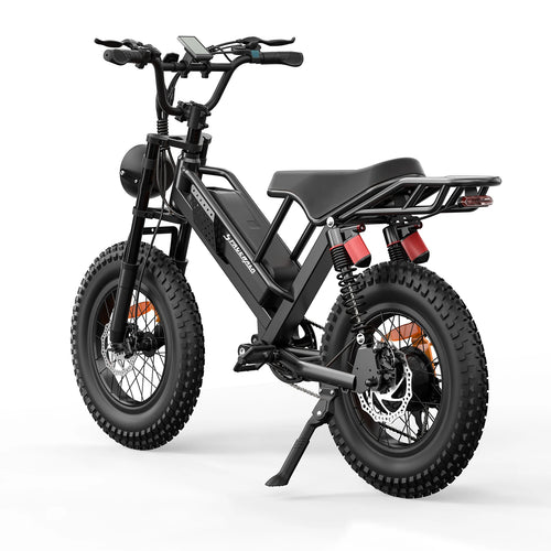 750W Fat Tire Electric Dirt Bike — 48V 15Ah 20" City & Trail E-Bike with 90km+ Range