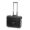 Retro PU Pilot Rolling Luggage – Cabin Trolley Suitcase