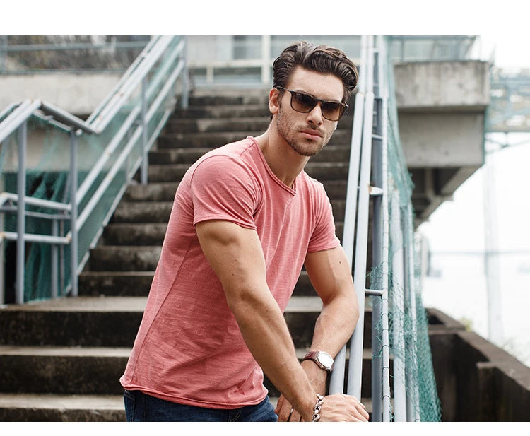 Men's 100% Cotton O-Neck Short Sleeve T-Shirt — Classic Crew Neck Essential