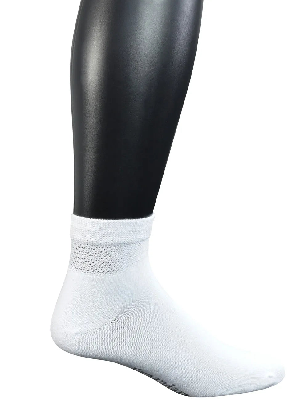 Yomandamor Men's Coolmax Ankle Diabetic Socks – Extra-Wide with Seamless Toe, 5 Pairs