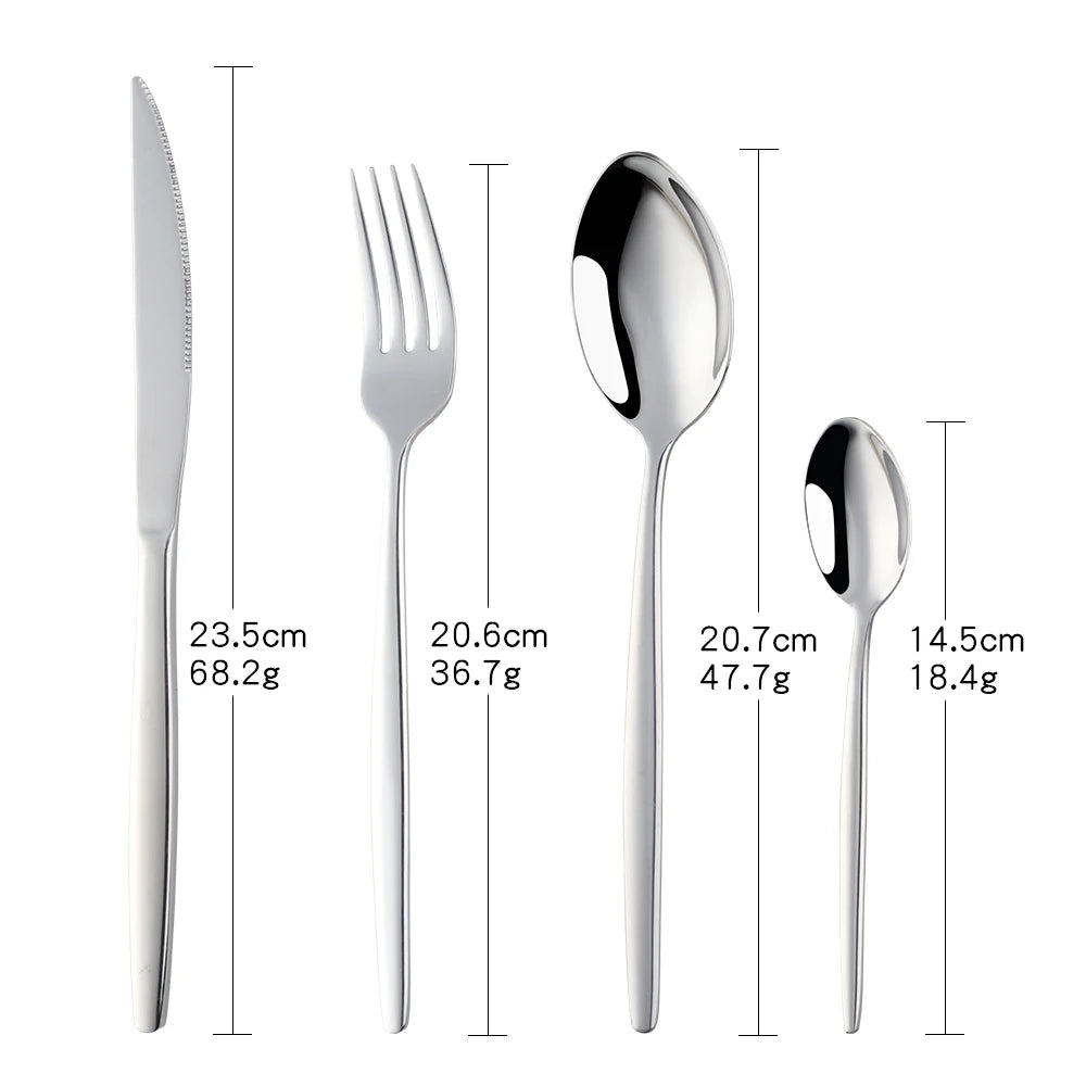 Stainless Steel Flatware – Rainbow, Gold & Color Options