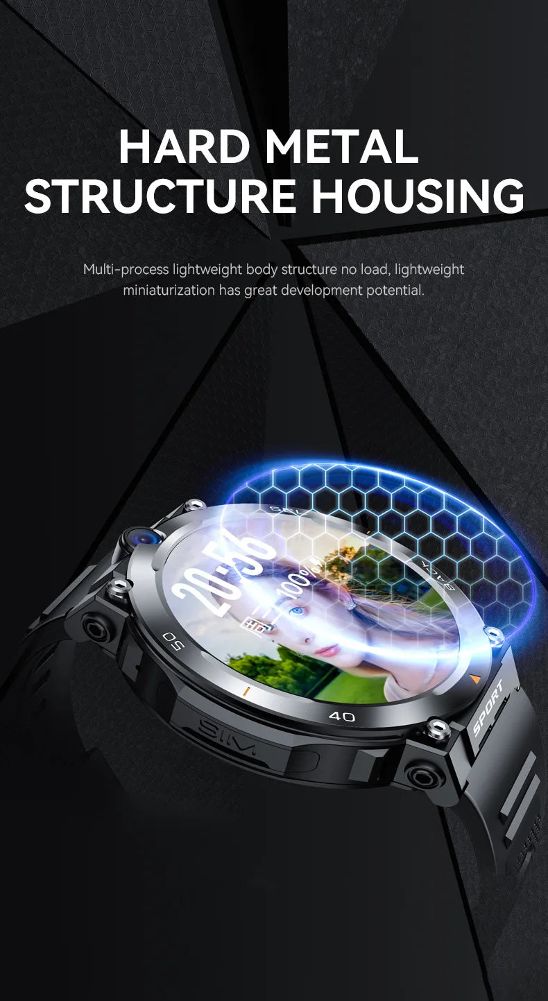 H10 4G Android Smart Watch | IPS Display NFC GPS Video Call Full Network Smart Bracelet