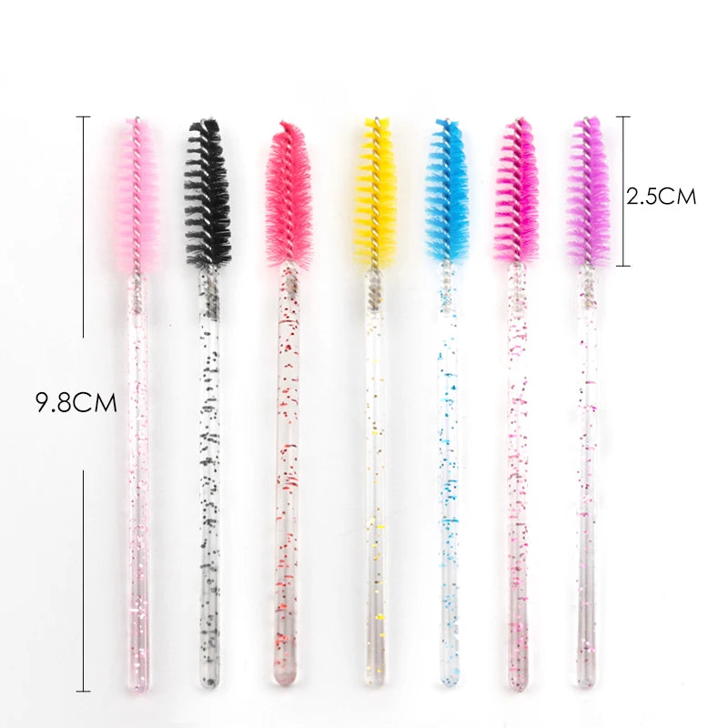 Crystal Eyelash Extension Mascara Wand Brush Set