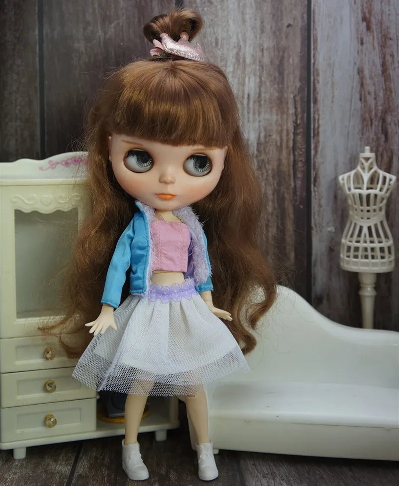 1/6 Scale Luxury Doll Dress — Fashion Clothes for Blythe, Jenny & Licca Dolls