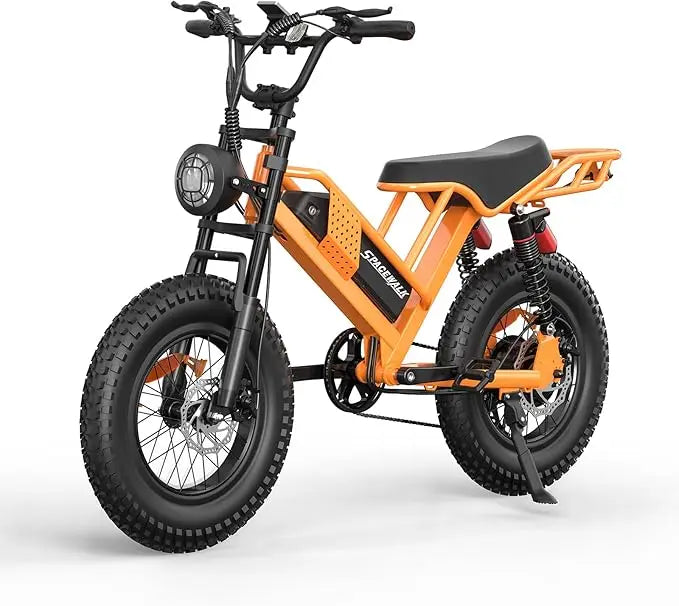 750W M7 Fat Tire Adult E-Bike — 48V 15Ah 20" Full Suspension Electric Bicycle (US Warehouse)