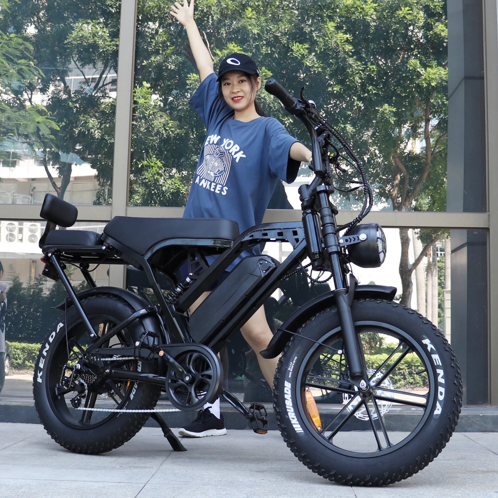 VOMO X80PRO 250W Long Range Fat Tire E-Bike — 48V 15Ah 20" Full Suspension with Smart Alarm