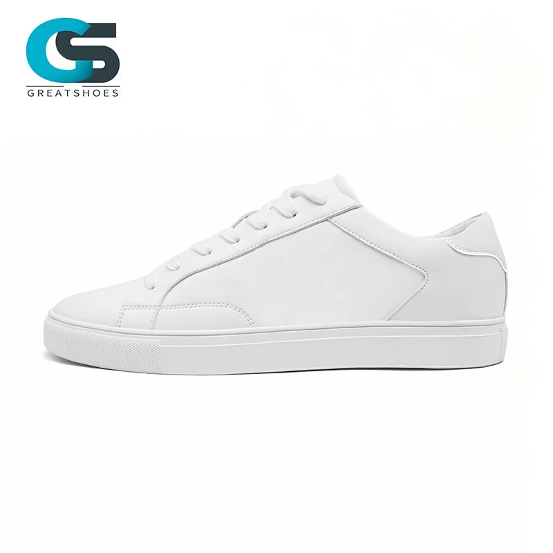 Men's Breathable Mesh Running Sneakers — Microfiber Leather Lace-Up Casual Walking Shoes
