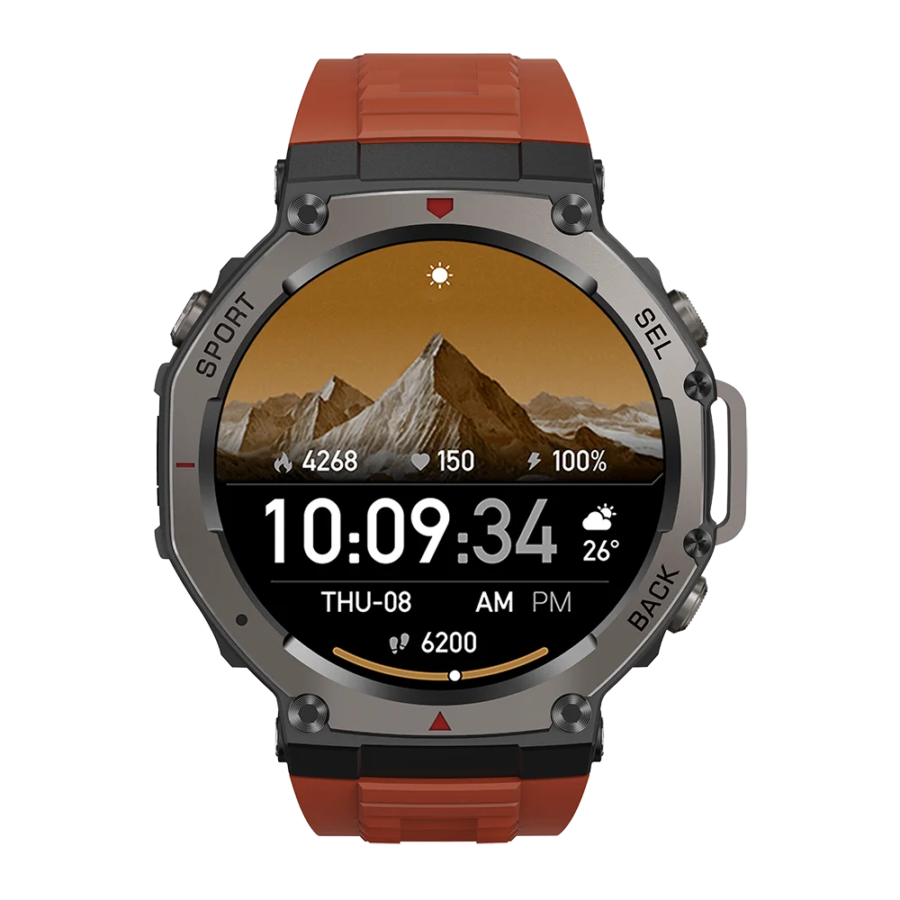 DM58 Outdoor Sport Smart Watch | 1.43" AMOLED HD 5ATM Waterproof GPS Navigation Fitness Smartwatch