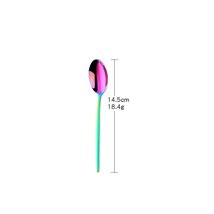 Stainless Steel Flatware – Rainbow, Gold & Color Options