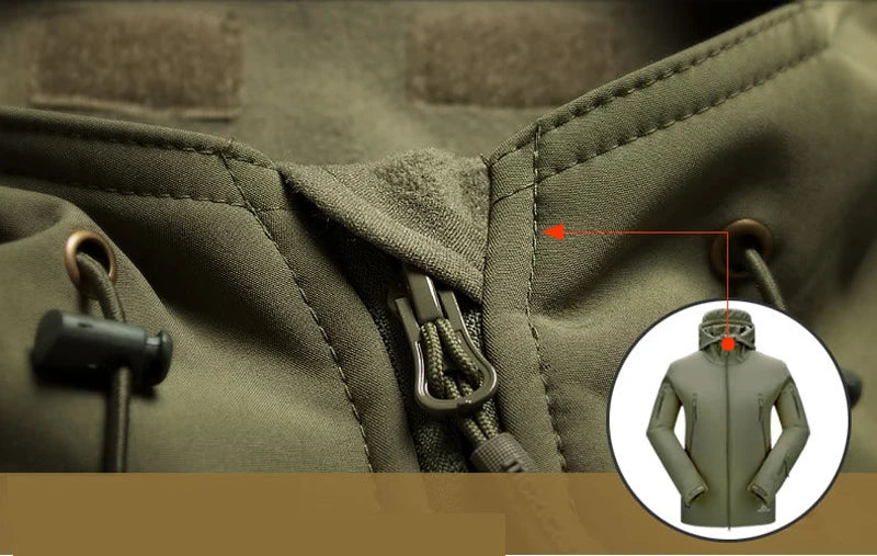 Men's Military Shark Skin Tactical Bomber Jacket — Outdoor Windproof Flight Jacket