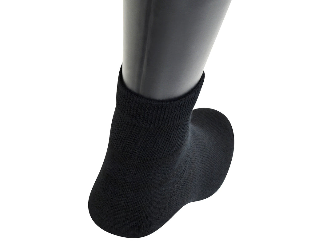 Yomandamor Men's Coolmax Ankle Diabetic Socks – Extra-Wide with Seamless Toe, 5 Pairs
