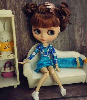 1/6 Scale Luxury Doll Dress — Fashion Clothes for Blythe, Jenny & Licca Dolls