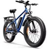 QJ26 1000W 26" All-Terrain Adult Electric Mountain Bike — 48V Fat Tire Off-Road Dirt E-Bike, 45-55km Range