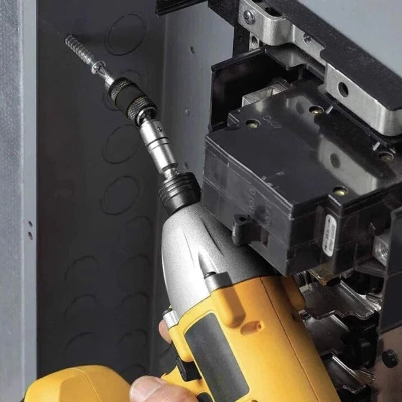Never Drop a Screw Again. — 1/4" Hex Magnetic Ring Screwdriver Bit Holder | Extension Rod, Quick Change, Drive Guide, 5 Colors
