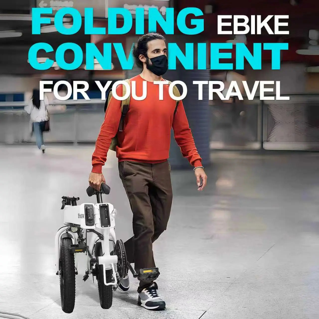 T8 Foldable Winter E-Bike — 720W 48V Fat Tire Adult Electric Bike, 45-Mile Range, UL Certified