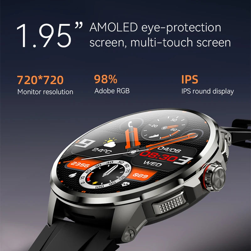 SENBONO H99 4G Android Smart Watch | 1.75" AMOLED 466x466 GPS Camera SIM WiFi Wireless Call Music