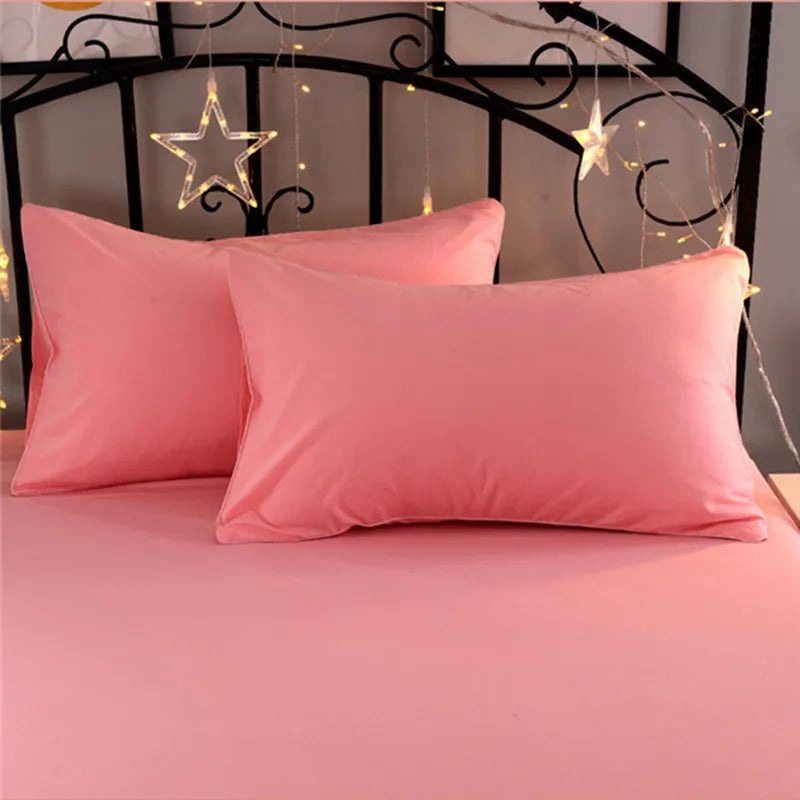 Super-Soft Solid Color Pillowcase 2-Pack – Advanced Encryption Fabric, 50x70cm