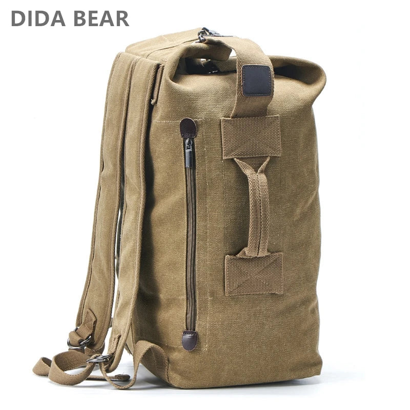 Canvas Hiking Backpack – Large-Capacity Travel Rucksack