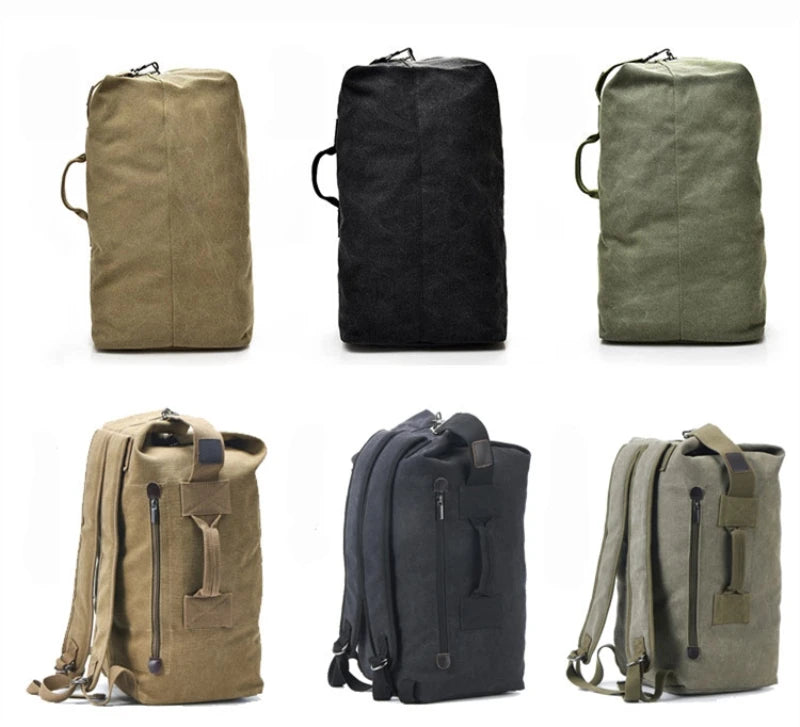 Canvas Hiking Backpack – Large-Capacity Travel Rucksack