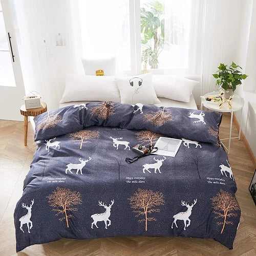 Pastoral Floral Printed Duvet Cover – 100% Polyester, 500TC, 13 Patterns, 8 Sizes, Hotel & Home