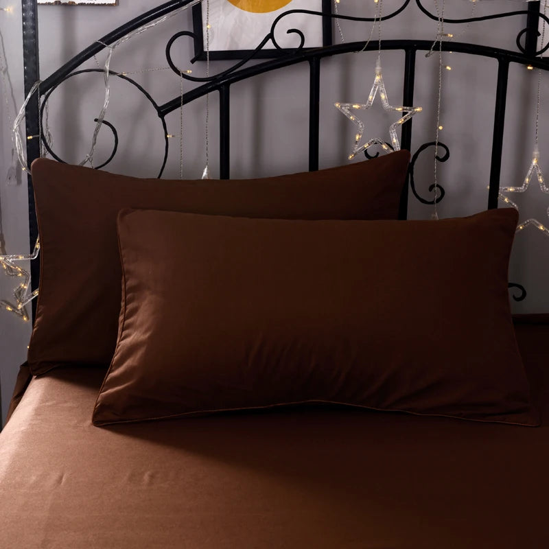 Super-Soft Solid Color Pillowcase 2-Pack – Advanced Encryption Fabric, 50x70cm