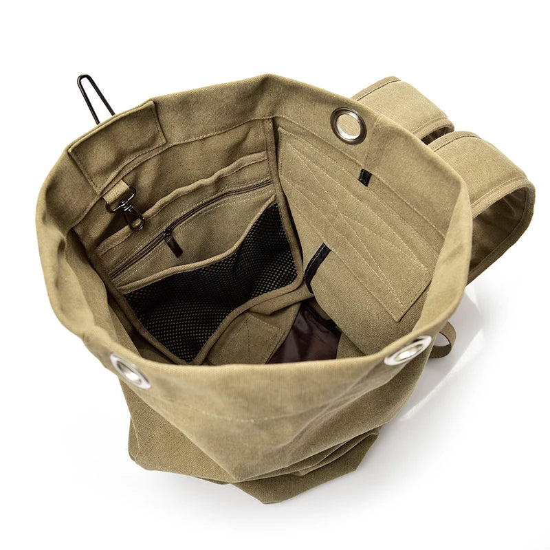 Canvas Hiking Backpack – Large-Capacity Travel Rucksack