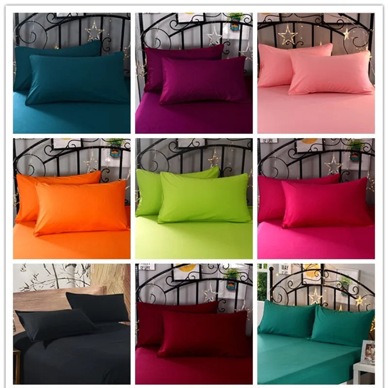 Super-Soft Solid Color Pillowcase 2-Pack – Advanced Encryption Fabric, 50x70cm