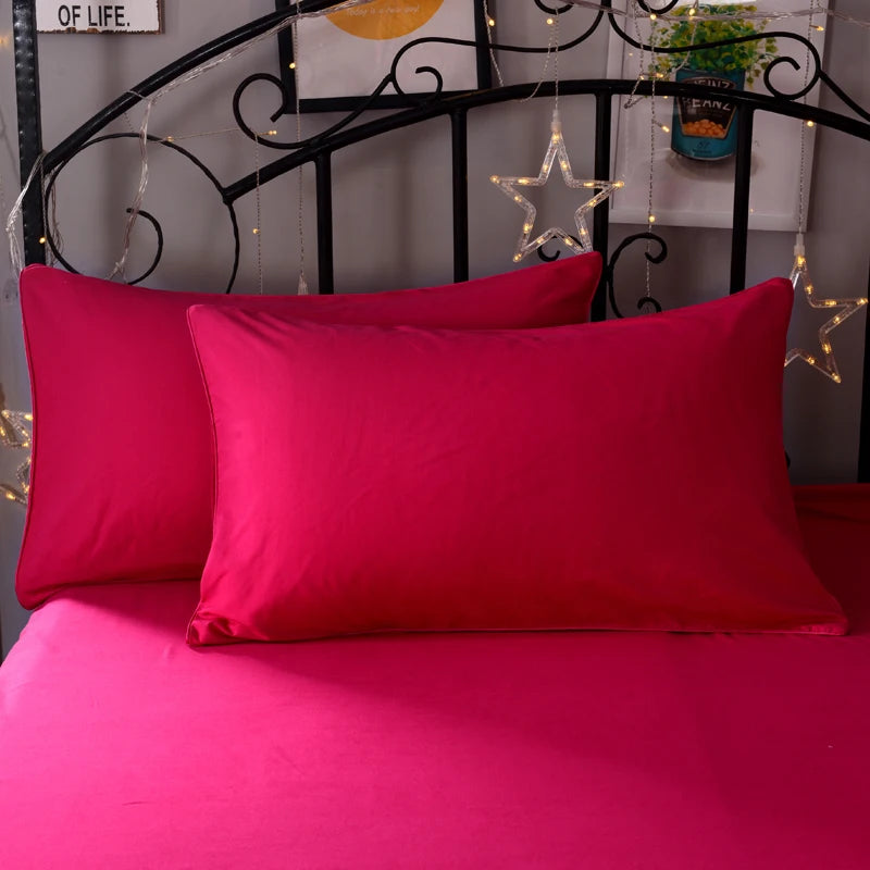 Super-Soft Solid Color Pillowcase 2-Pack – Advanced Encryption Fabric, 50x70cm