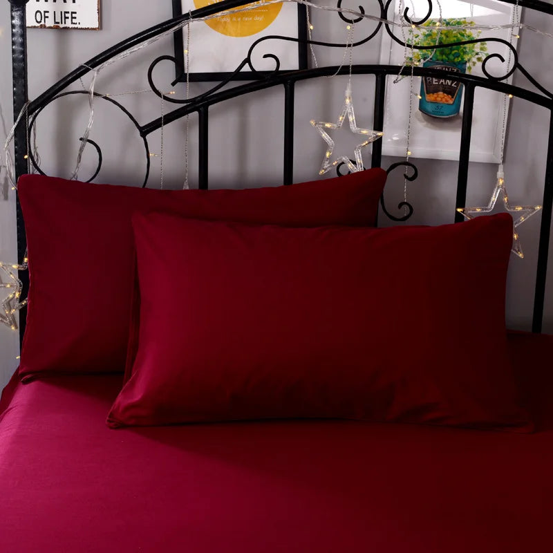 Super-Soft Solid Color Pillowcase 2-Pack – Advanced Encryption Fabric, 50x70cm