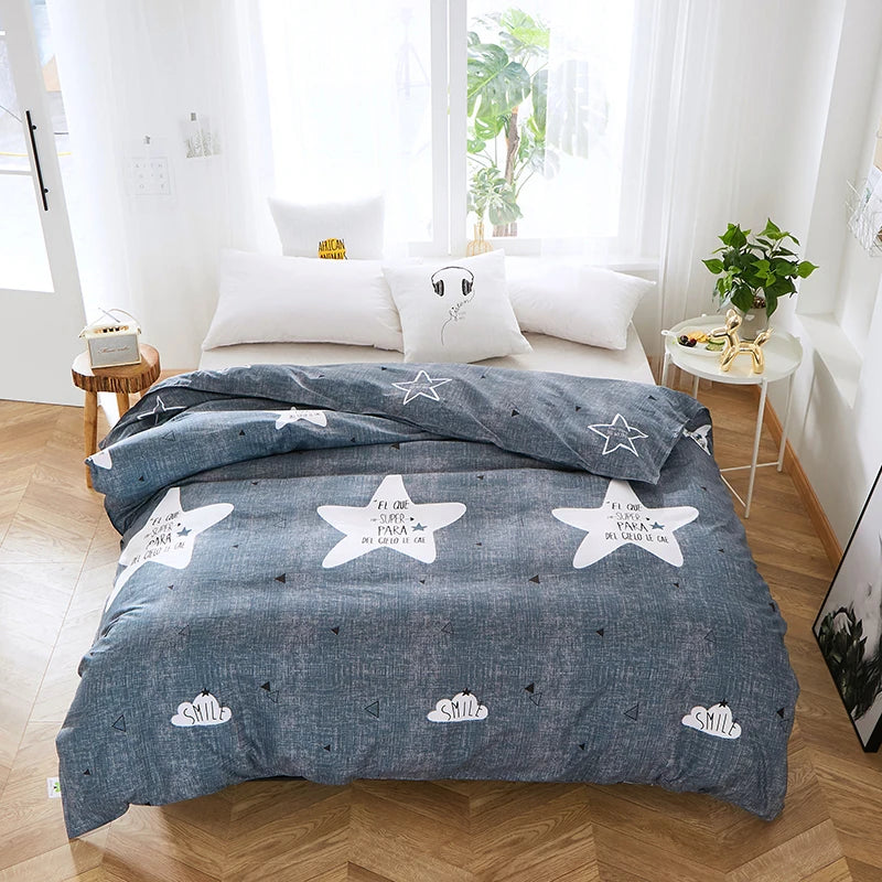 Pastoral Floral Printed Duvet Cover – 100% Polyester, 500TC, 13 Patterns, 8 Sizes, Hotel & Home