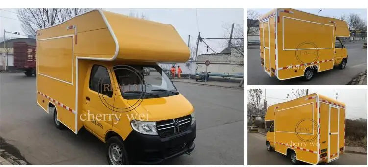 EXW Mobile Food Cart — Electric Food Truck & Ice Cream Trailer (510x170x264cm)