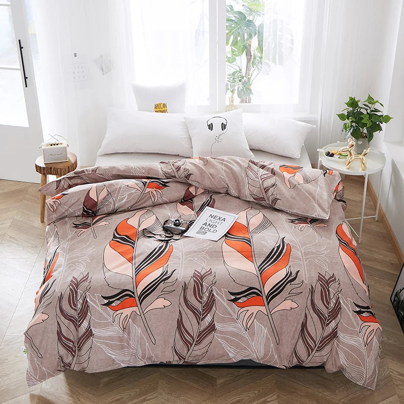 Pastoral Floral Printed Duvet Cover – 100% Polyester, 500TC, 13 Patterns, 8 Sizes, Hotel & Home