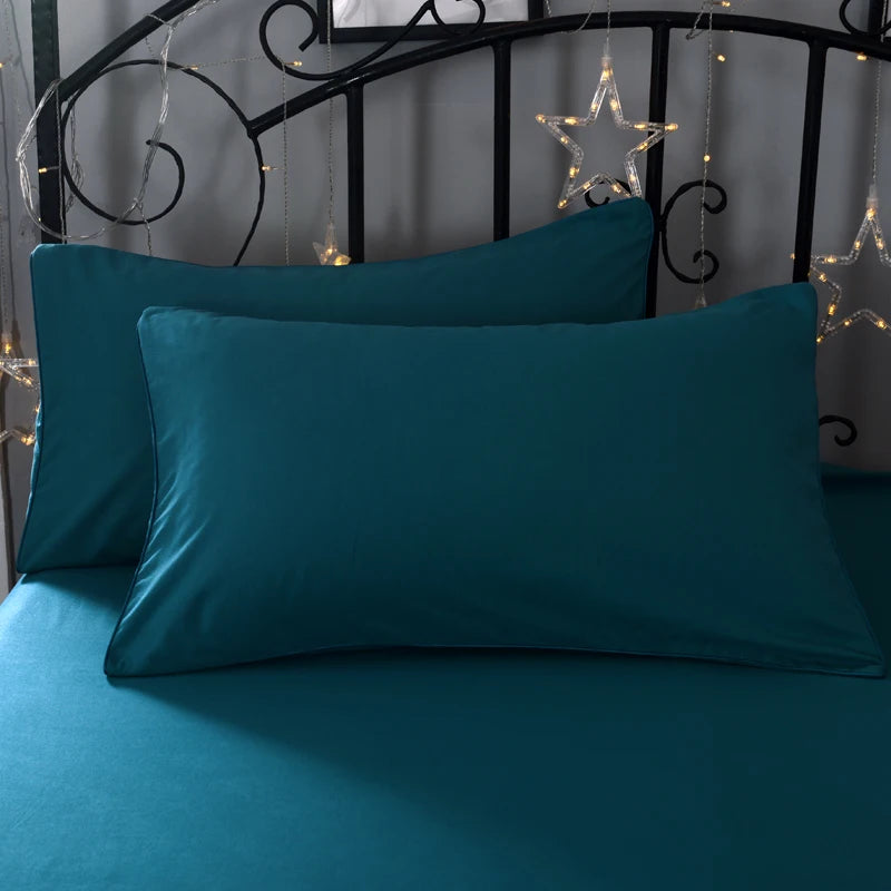 Super-Soft Solid Color Pillowcase 2-Pack – Advanced Encryption Fabric, 50x70cm