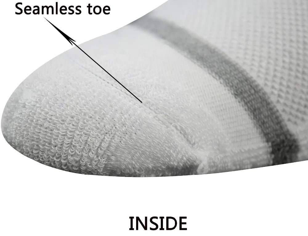 Men's Bamboo Diabetic Crew Socks – 4 Pairs Seamless Toe Cushion Sole Size 10-13