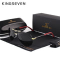 KINGSEVEN Men's Vintage Aluminum Polarized Sunglasses | Coating Lens Driving Eyewear for Men & Women