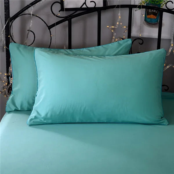 Super-Soft Solid Color Pillowcase 2-Pack – Advanced Encryption Fabric, 50x70cm