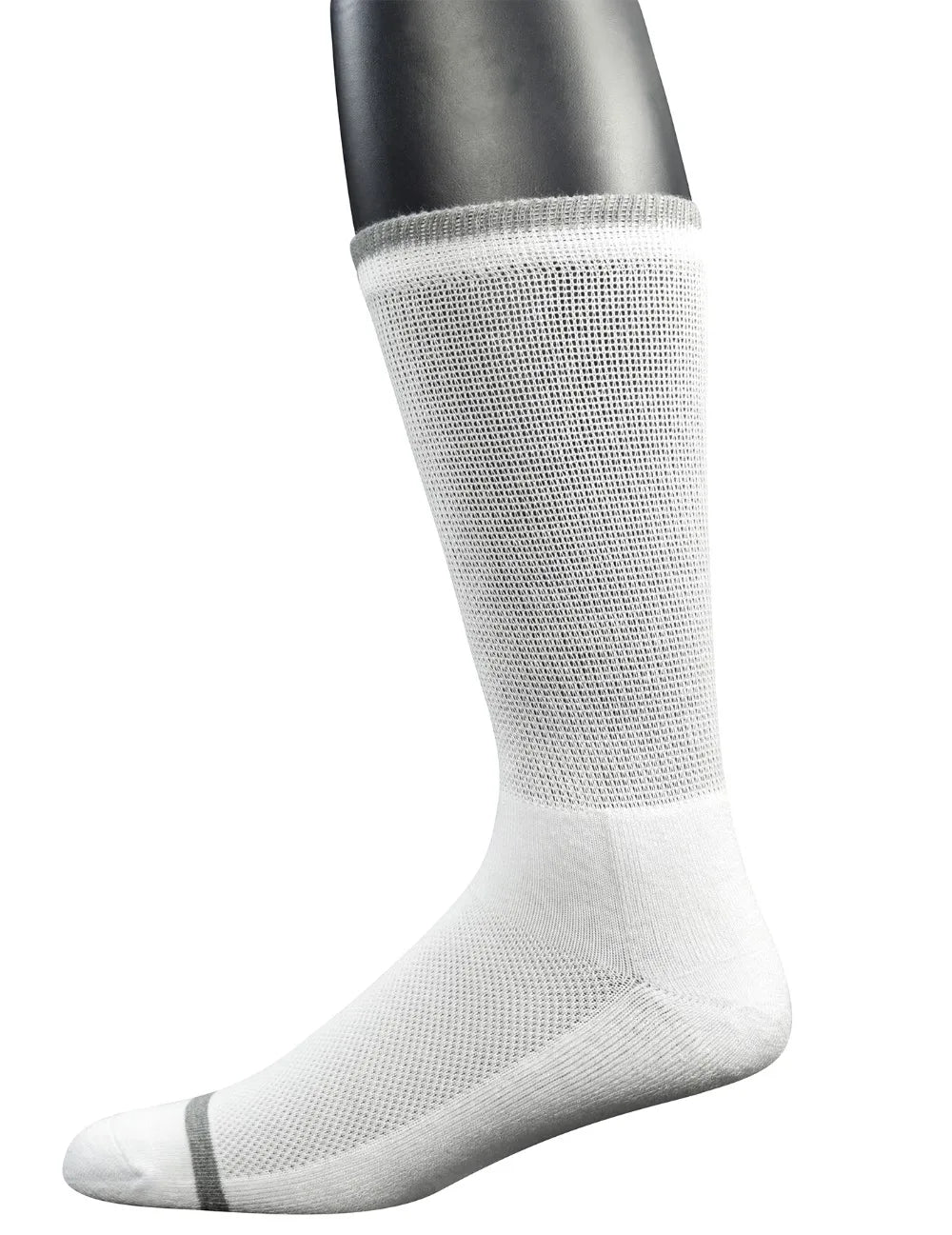 Men's Bamboo Diabetic Crew Socks – 4 Pairs Seamless Toe Cushion Sole Size 10-13