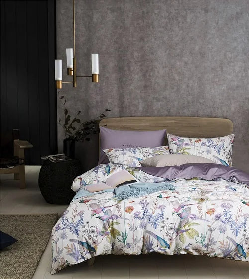 500TC Egyptian Cotton Bedding Set – 4 or 6-Piece Luxury Duvet Cover with Sheet & Pillowcases, 19 Colors