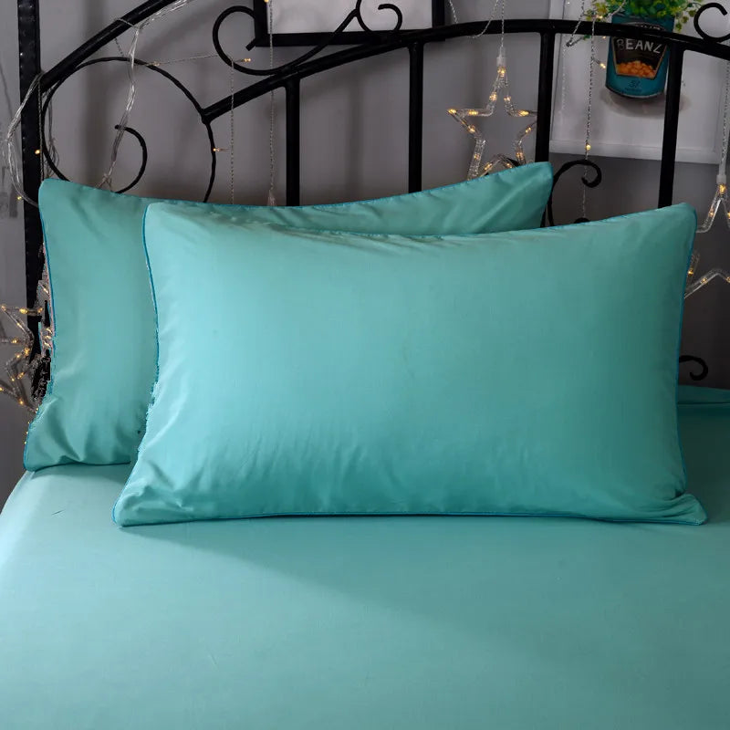 Super-Soft Solid Color Pillowcase 2-Pack – Advanced Encryption Fabric, 50x70cm