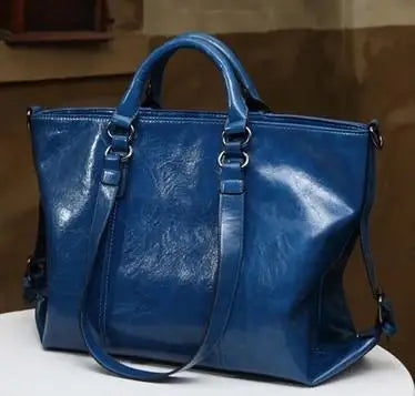 Luxury Patent Leather Large Shoulder Crossbody Tote – Designer Travel Handbag for Women